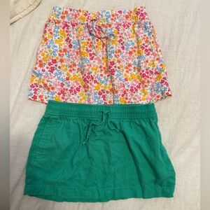 Old Navy Girls Linen Blend Colorful Skirt Set